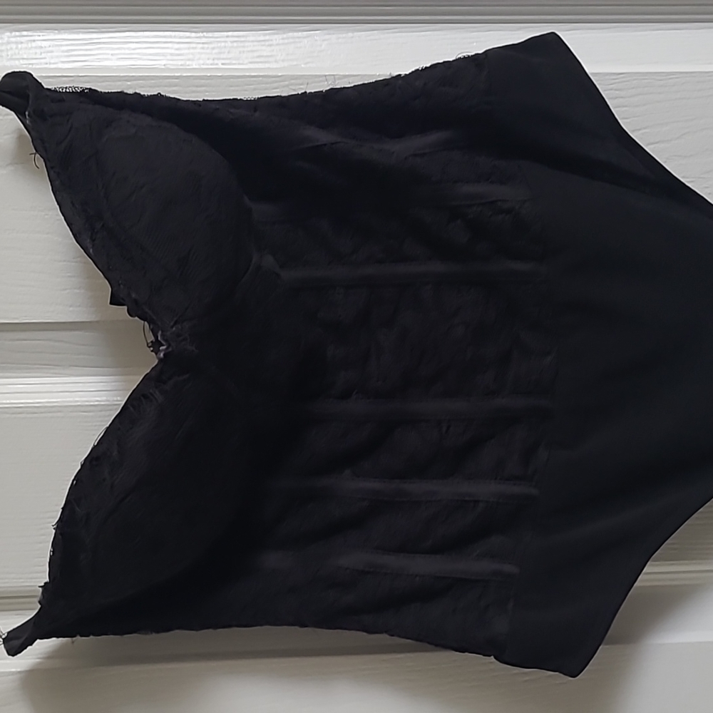 Black corset style bodysuit